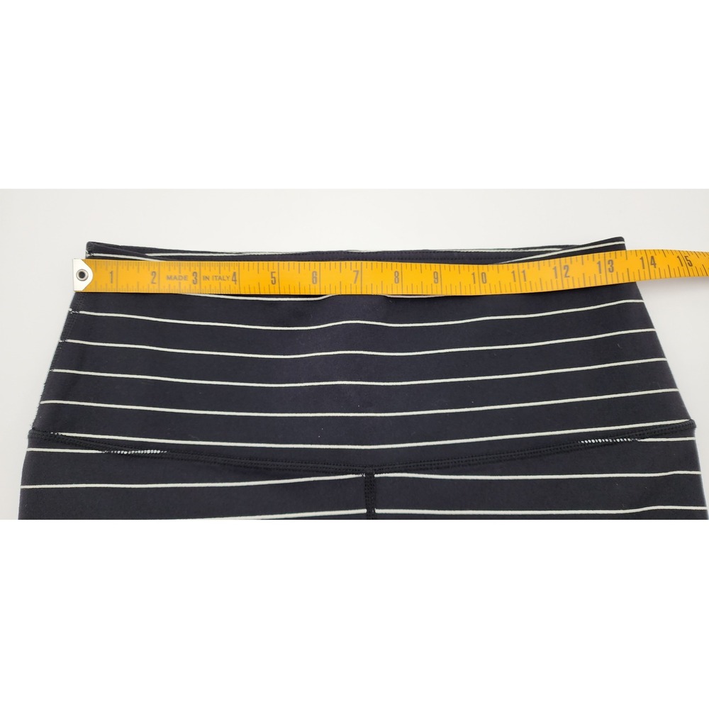 Glyder Striped Activewear Set Womens Large Black White Crossback Yoga EXC - Picture 12 of 16